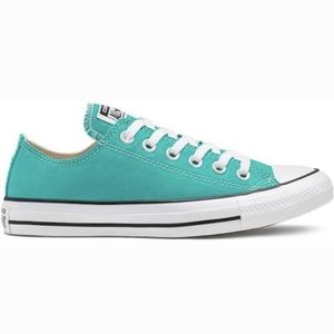 Converse Seasonal Teal Low Tops Chuck's Size 6